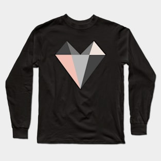 Abstract love stone heart design, version two Long Sleeve T-Shirt